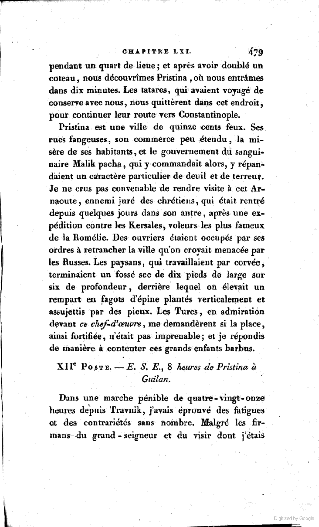 1817, François Pouqueville Prishtina në Histori